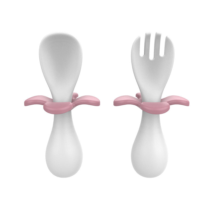 Baby Eating Training Portable Fork And Spoon