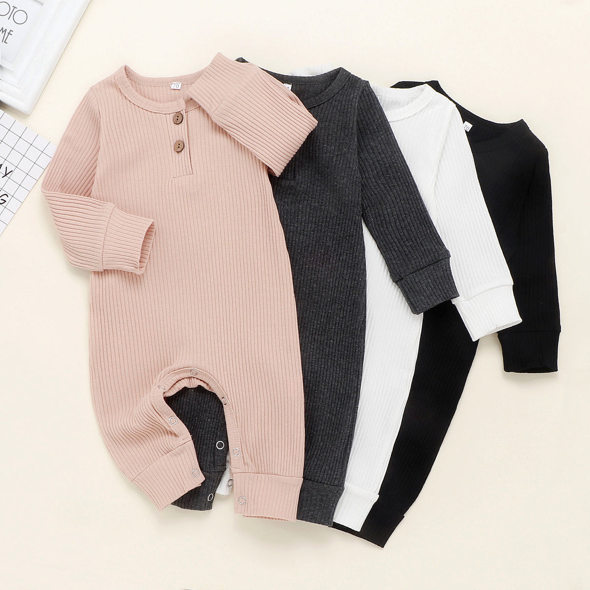 Long sleeve baby jumpsuit