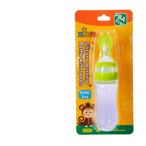 Silicone Training Rice Spoon, Infant Cereal Food Supplement, Safe Feeder